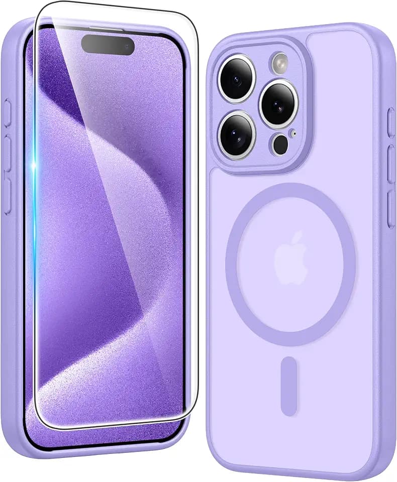 FNTCASE for iPhone 15 Pro-Max Case Compatible with Magsafe Matte Phonecase
