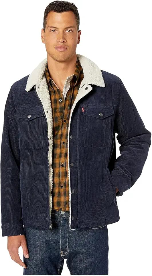 Levi's Men's Corduroy Sherpa Lined Trucker Jacket (Regular & Big & Tall Sizes)