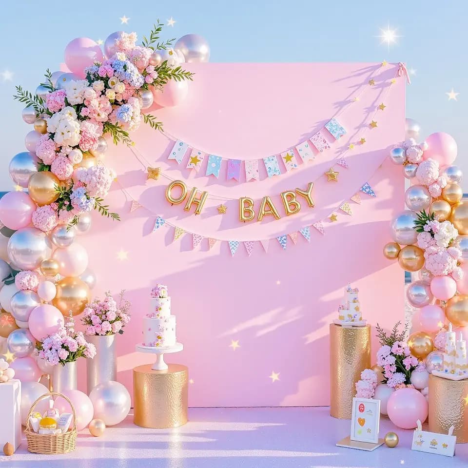 Besutolife Square Arch Backdrop Cover, 8×8 FT Spandex Arch Covers Stretchy Fitted Balloon Arch Stand Cover for Wedding, Birthday Party, Baby Shower, Photo Booth, Graduation Ceremony, Pink