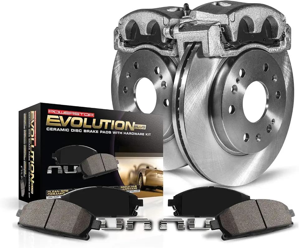PowerStop Replacement Brake Pad Rotor Caliper Kit Rear KCOE179C