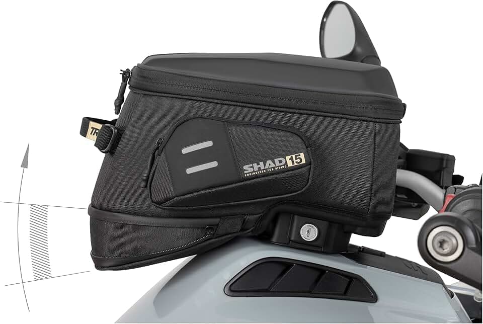 Click System Tank Bag Terra TR15CL, Schwarz/Weiß