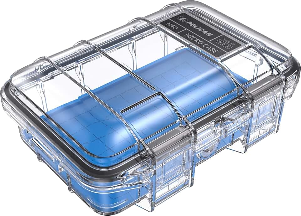 Pelican M40 Micro Case (Blue/Clear)