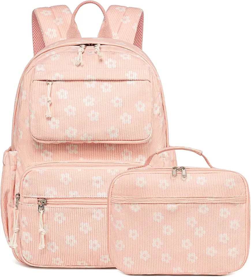 Bluboon Backpack for Girls Kids Preschool Backpack with Lunch Box Kindergarten Bookbag Toddler School Bags Set