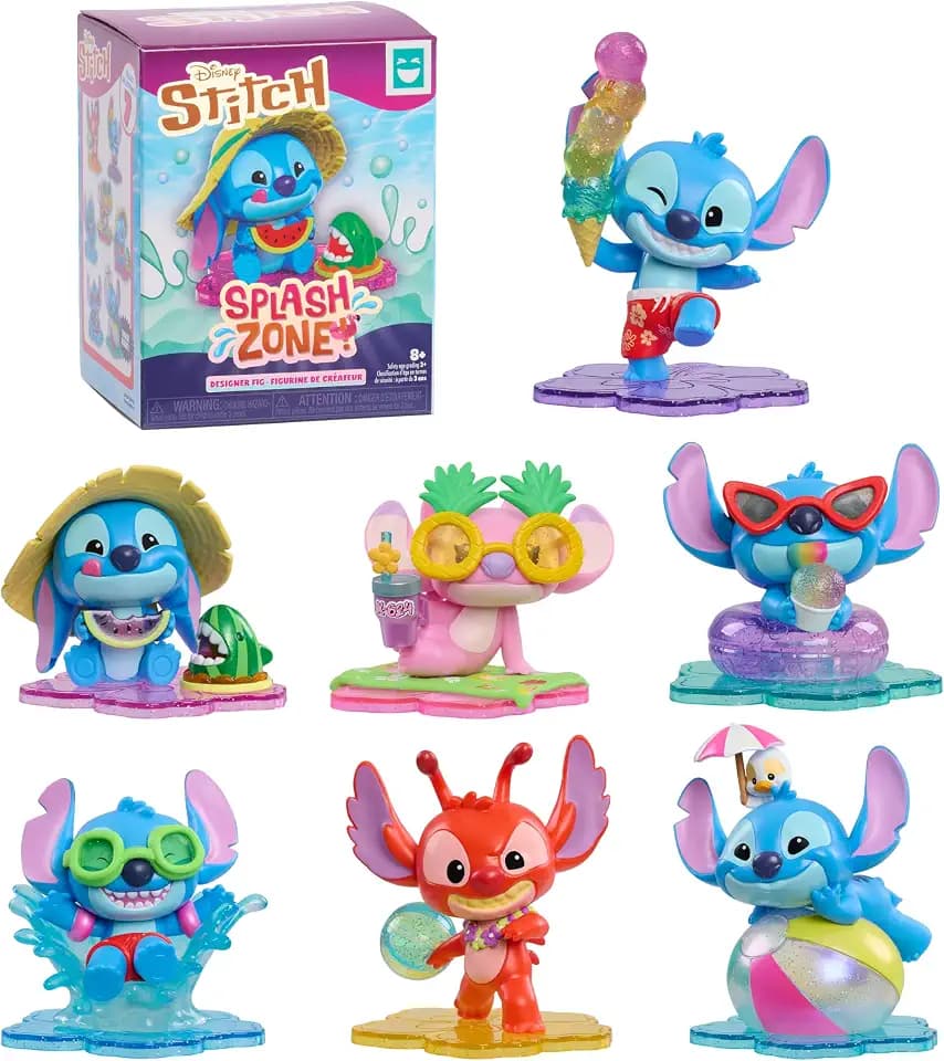 HAPPY HAUL Disney Stitch Splash Zone Designer Figs Blind Box Surprise Toys