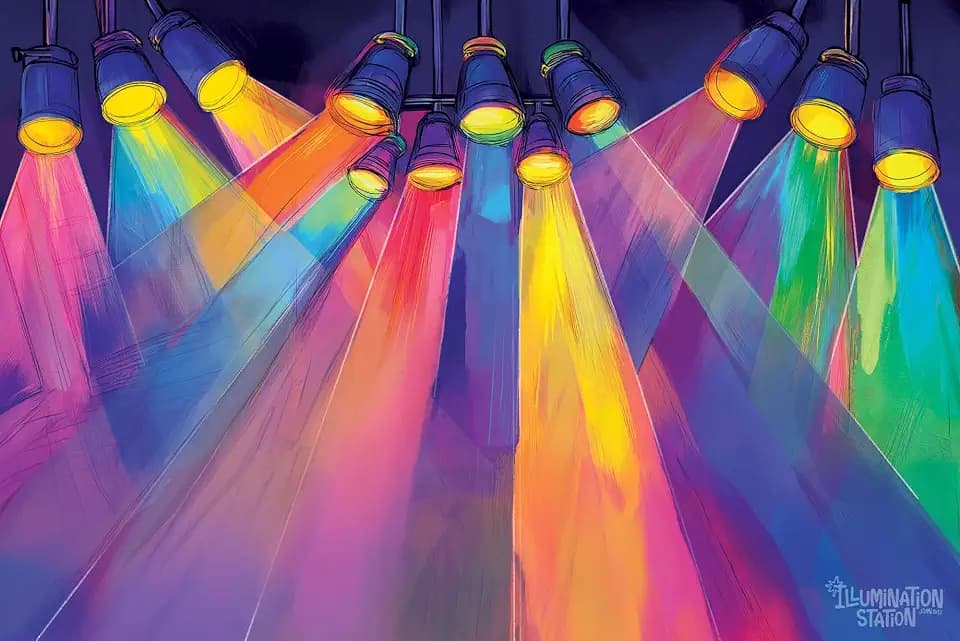 Lifeway Kids VBS 2026 Illumination Station Supersized Backdrop