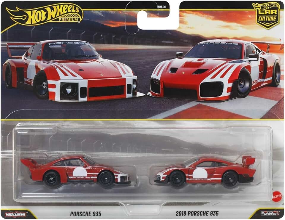 Hot Wheels Premium Car Culture Porsche 935 2er-Pack im Maßstab 1:64