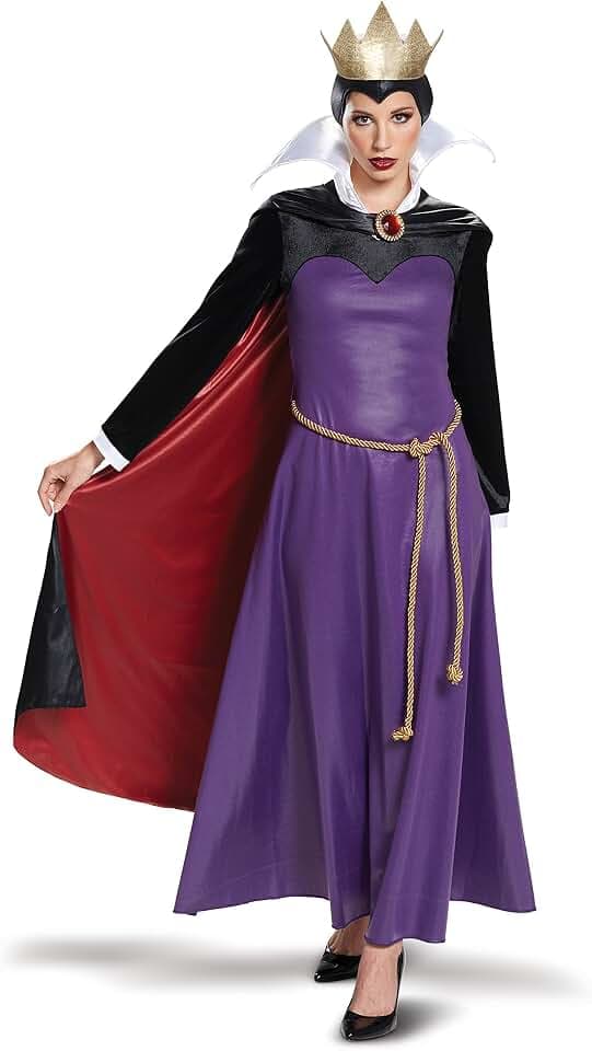 Disguise womens Disney Evil Queen Deluxe Adult Costume, Officially Licensed Villain Dress Up Outfit