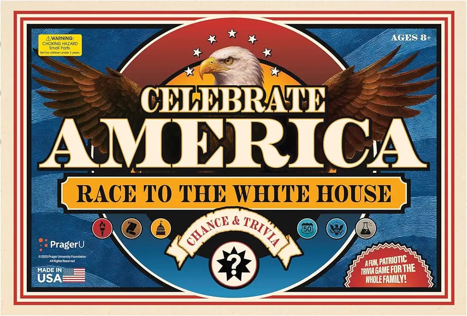 PragerU Celebrate America – U.S. History & Civics Trivia Board Game