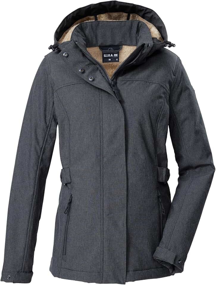 G.I.G.A. DX Damen Gw 35 Wmn Sftshll Jckt Softshelljacke/Outdoorjacke mit abzippbarer Kapuze