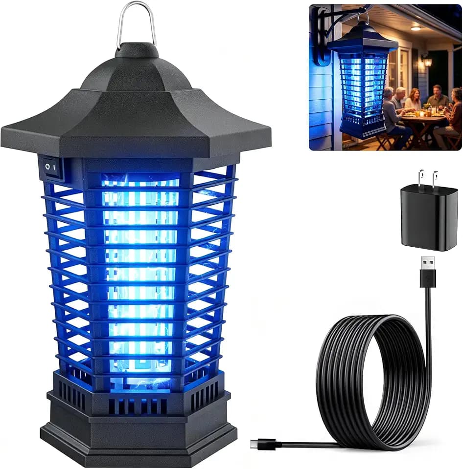 LED Bug Zapper Outdoor Indoor, Electric Mosquito & Fly Zapper