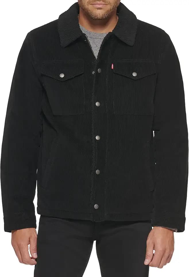 Levi's Men's Corduroy Sherpa Lined Trucker Jacket (Regular & Big & Tall Sizes)