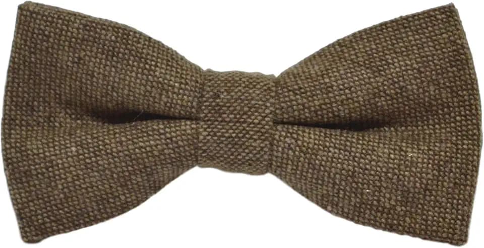 King & Priory Highland Weave Sackleinen-Fliege, Braun, braun, Einheitsgröße