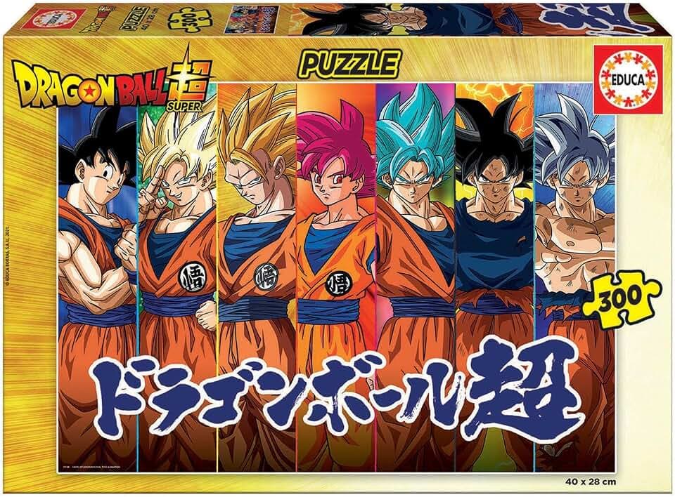 Educa - Kinderpuzzle Dragon Ball Super | 300 Teile Puzzle | Son Goku, Vegeta, Dragonball Kinderpuzzle | ab 6 Jahren (19188)