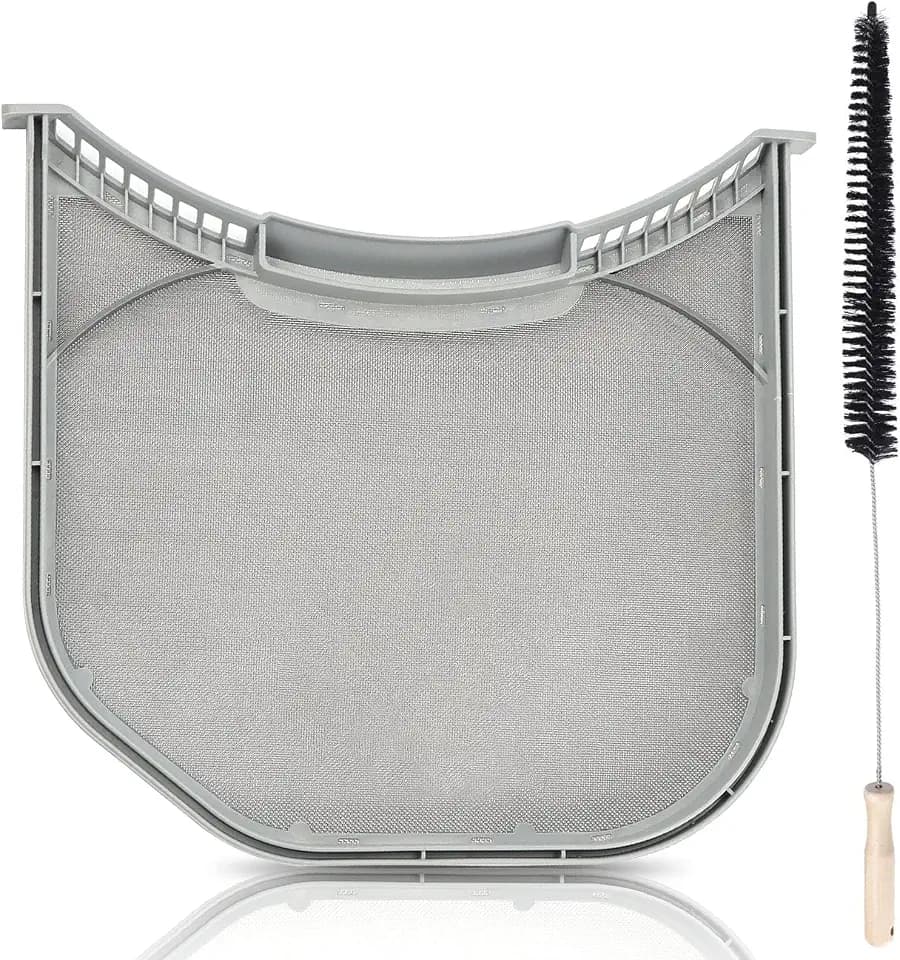 ADQ56656401 Dryer Lint Filter Upgraded Stainless Steel Mesh Screen for LG ADQ566564 and Ken-more Elite Dryer Lint Screen Replacement with Clothes Dryer Lint Vent Trap Cleaner Brush Part #PS3531962