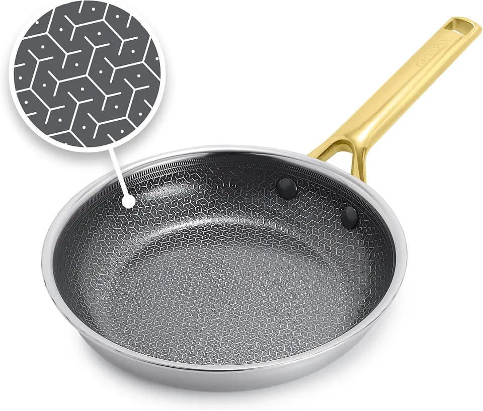 GreenPan Hybrid 10" Stainless Steel Frying Pan, Ceramic Nonstick Skillet