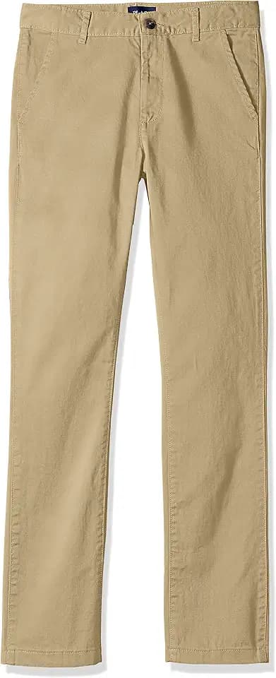 The Children's Place boys Uniform Skinny Chino Pants, Flax, 16 Slim US