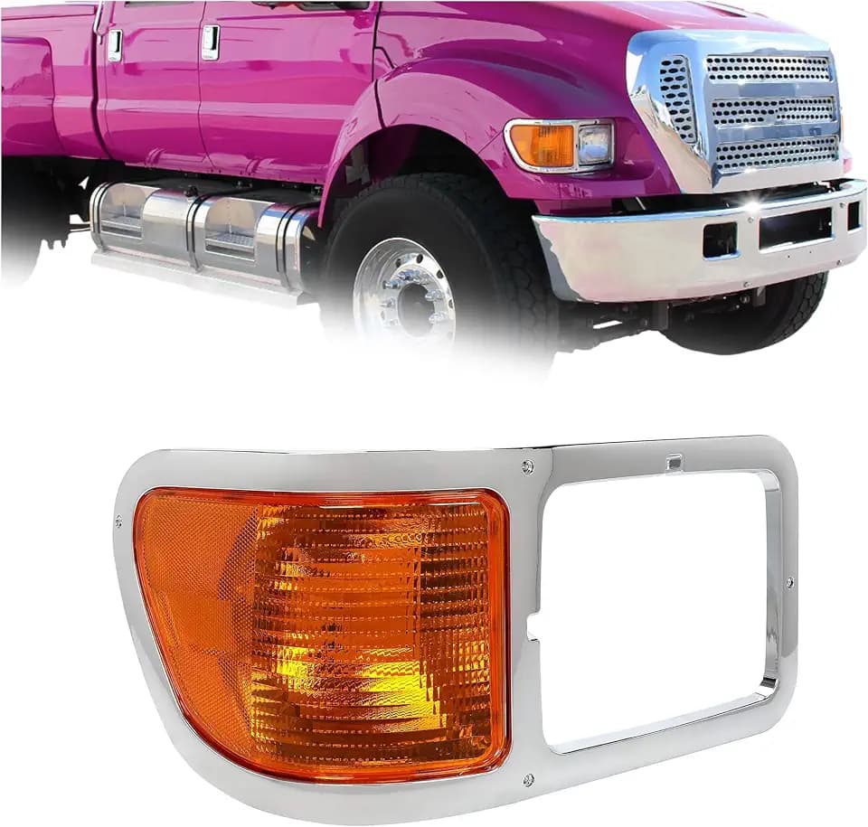 ECOTRIC Side Corner Signal Lights Compatible with 2000-2015 Ford F650 F750