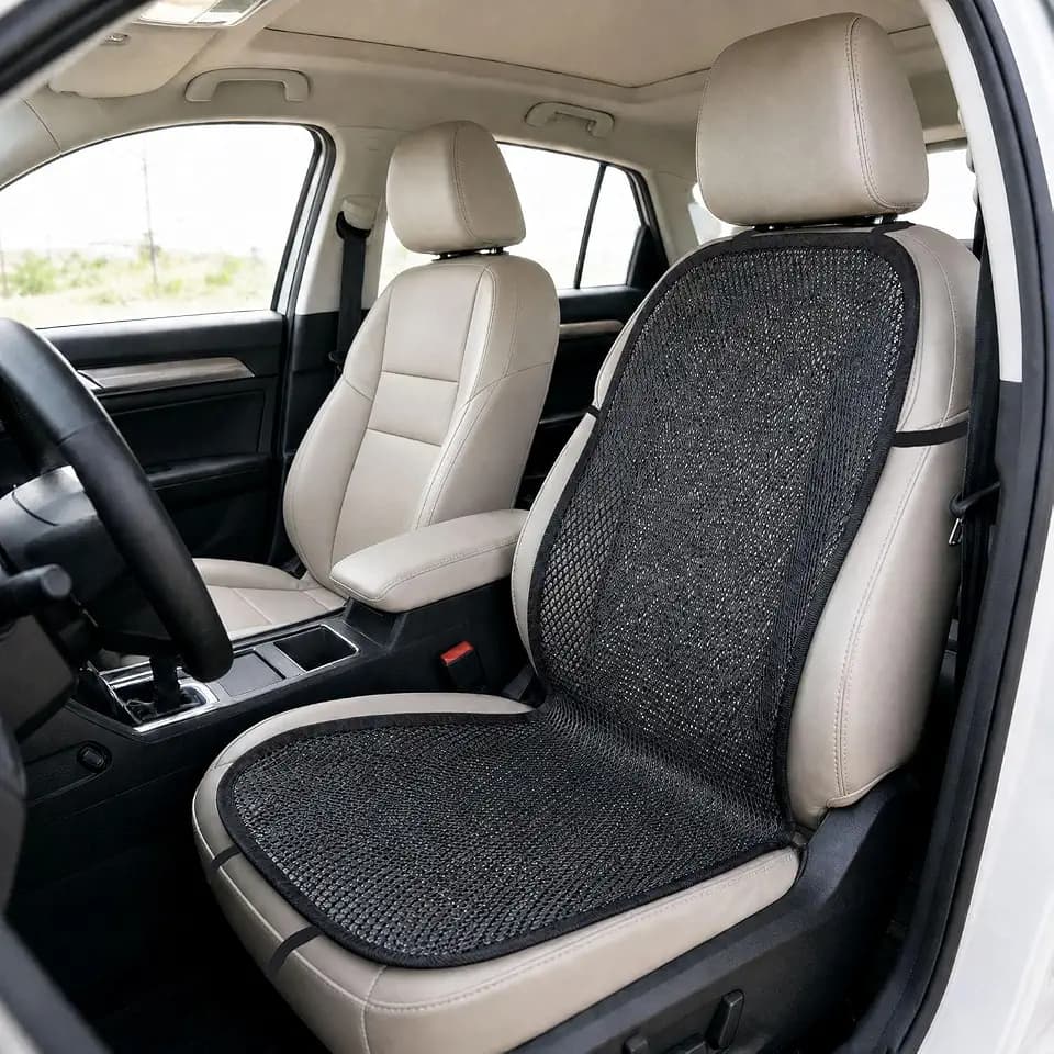 acdiac 1Pcs Summer Cooling Breathable 3D Air Mesh Car Seat Cushion Pad Cover Universal Fit for Car Truck Pickup SUV Bus Driver's Seat (Black)