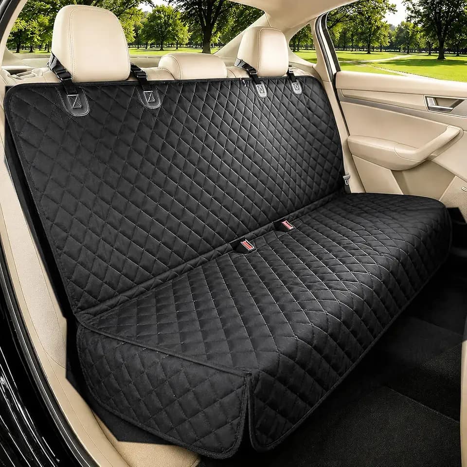 Back Seat Cover for Dogs, 600D Waterproof Non-Slip Car Seat Protector