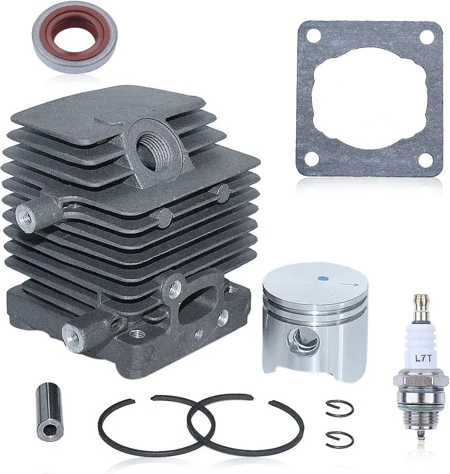 Adefol 34mm Cylinder Piston Kit for Stihl FS75 FS85 FC75 FC85 FH75 HL75 HL75K HT70 Trimmer, FS75 FS80 34mm Big Bore Cylinder & Piston Kit Replace 4137-140-0603, 4137 020 1202, 4137 020 1201