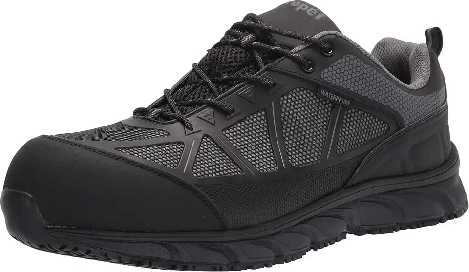 Propet Mens Seeley Ii Waterproof Composite Toe Work Safety Shoes Casual - Black
