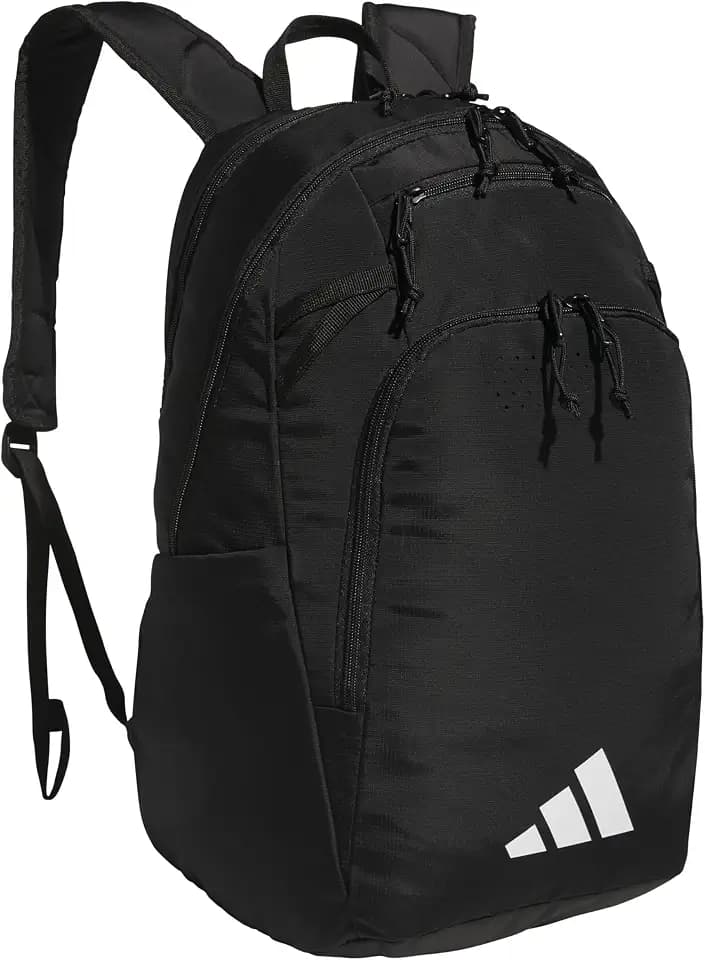 adidas Defender 5 Backpack for Sports, Gym, School and Travel, 33L, Black/White, OSFA