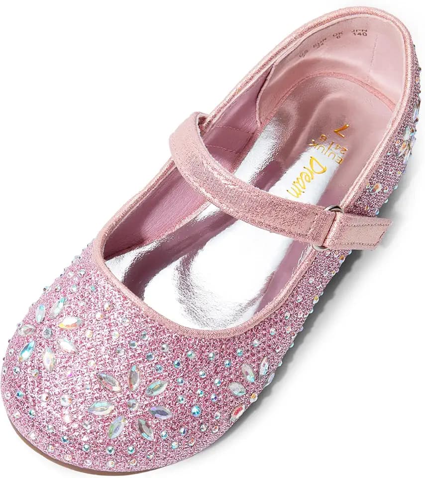 DREAM PAIRS Girls Dress Shoes Mary Jane Flats