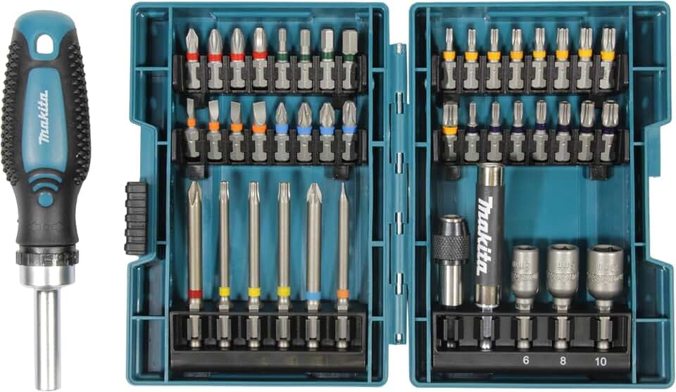 Makita E-25096 Bit-Set mit Ratschengriff 44-tlg.