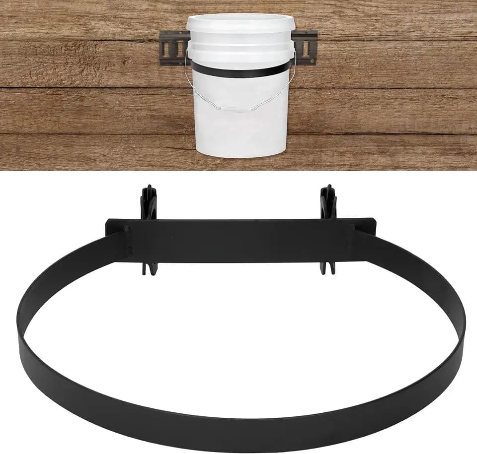 5 Gallon Bucket Holder for E Track, Wall Mount