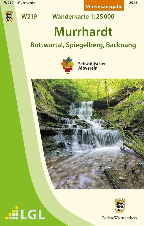 W219 Murrhardt - Bottwartal, Spiegelberg, Backnang: Wanderkarte 1:25.000 (Wanderkarten 1:25 000)