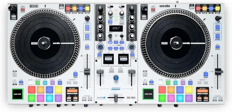 RANE ONE MKII Motorisierter Serato DJ-Controller | Motorisierter DJ-Mixer, 2 Decks, interne FX, Stem-Kontrolle fur Scratch-DJs, Serato DJ Pro enthalten