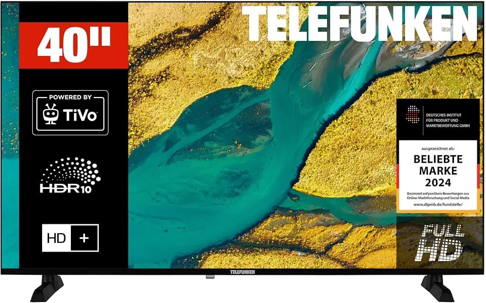 TELEFUNKEN XF40TP900S Fernseher 40 Zoll (100 cm) Smart TV Full HD Auflösung