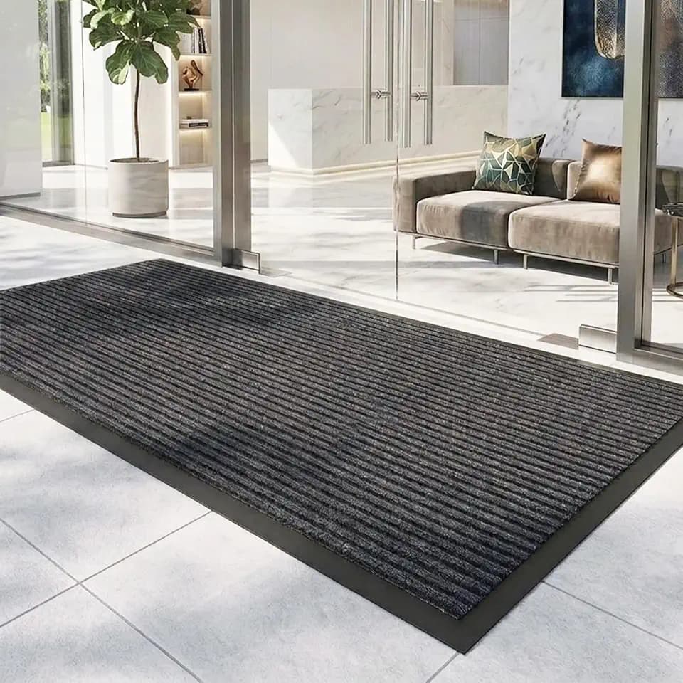 72x24" Outdoor Front Door Mat Commercial Rugs Rubber Non-Slip Waterproof