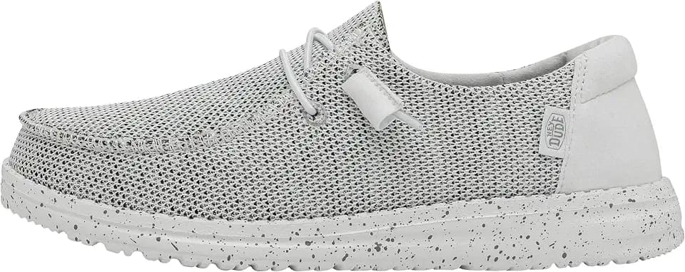 HEYDUDE Women's Wendy Canvas | Women’s Shoes | Women’s Lace Up Loafers | Comfortable & Light-Weight