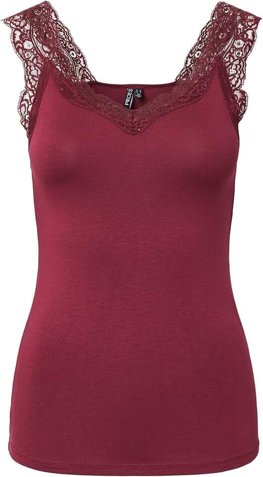 PIECES Female Top PCBARBERA Spitze
