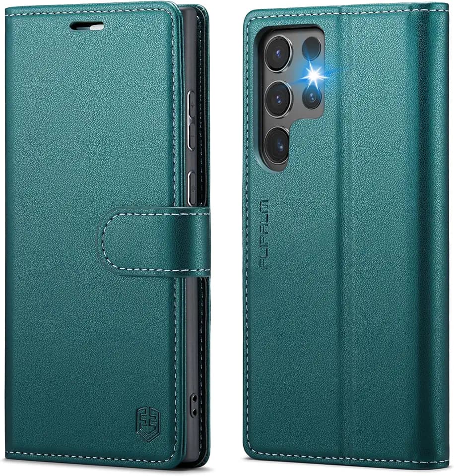 FLIPALM Wallet Case for Samsung Galaxy S24 Ultra 6.8", Green