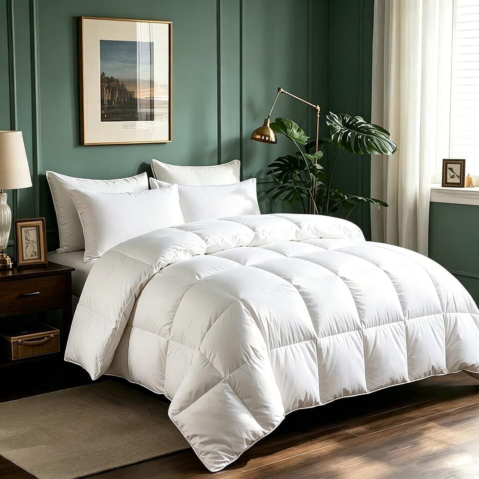 Serta Goose Feathers Down Fiber Comforter King Size Duvet Insert