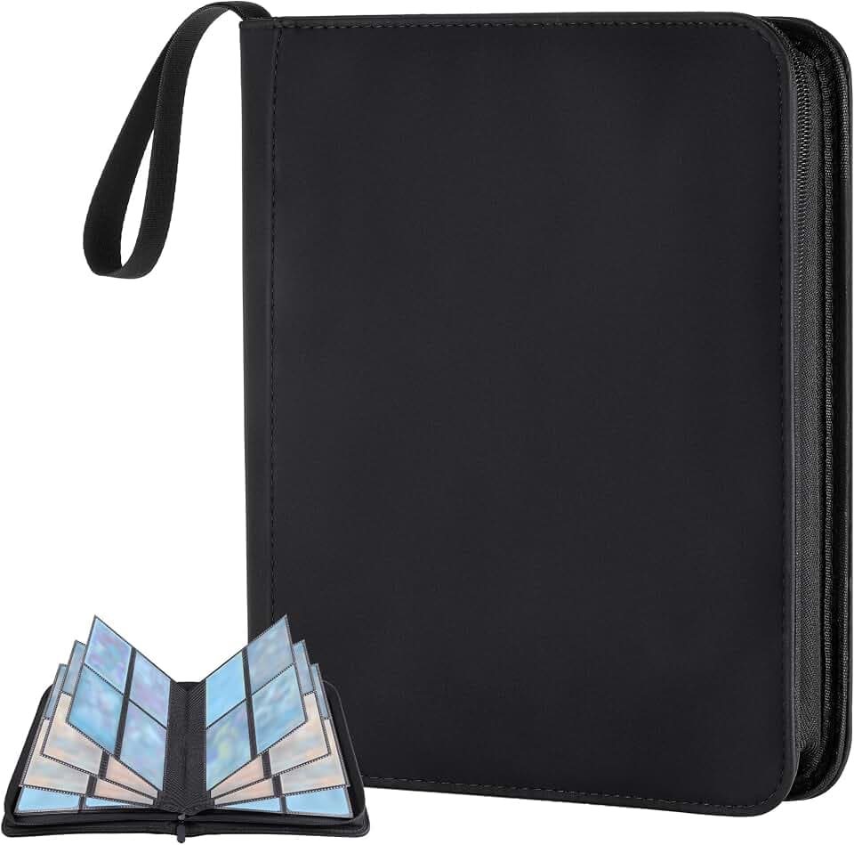 Toploader Sammelkarten Album für 160 Toploader, 4-Fach Binder für 3'' x 4''