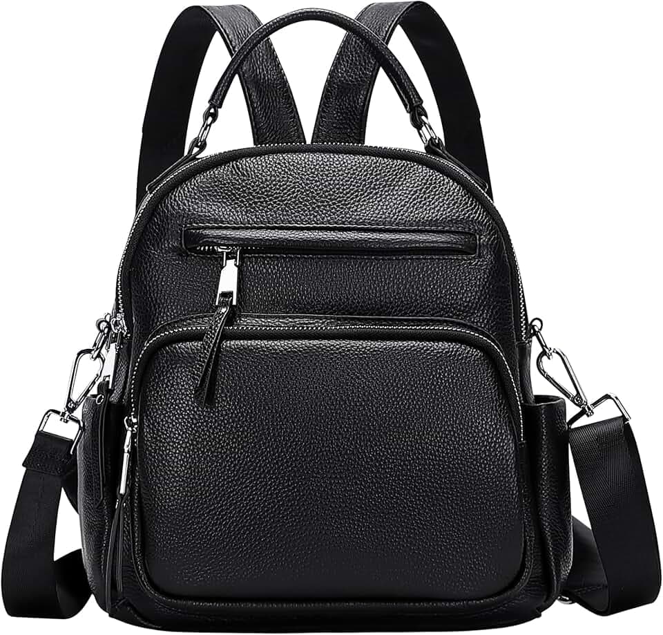 ALTOSY Genuine Leather Backpack Purse for Women Convertible Casual Daypack