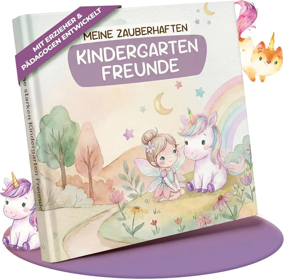 lila liebt dich Freundebuch Kindergarten Einhorn I Kindergarten Freundebuch