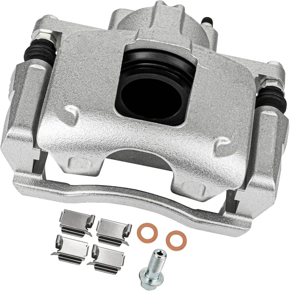 cciyu Front Left Disc Brake Caliper Assembly w/Bracket 18B5044