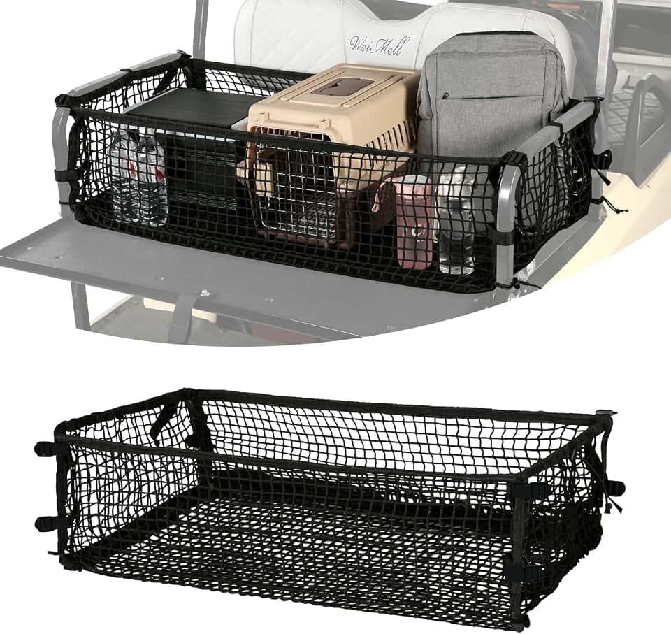 Universal 4 Passenger Golf Cart Cargo Net Fits Club Car EZGO Yamaha