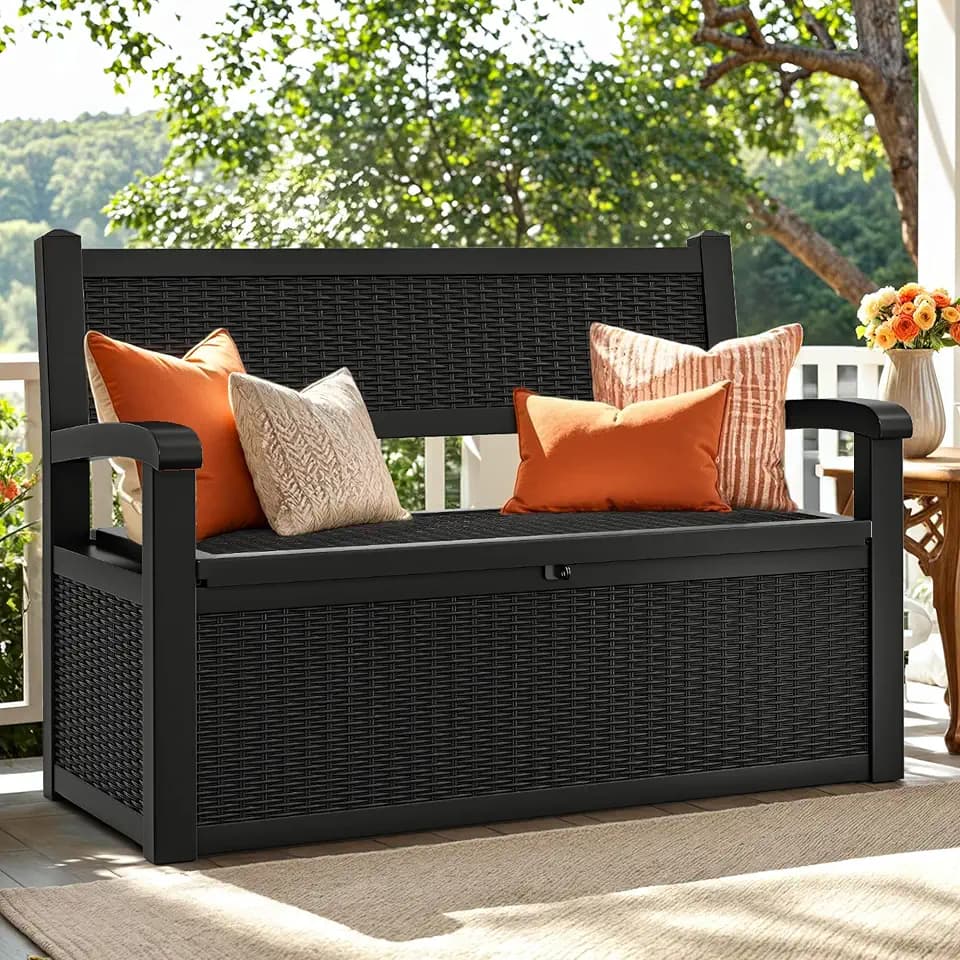 YITAHOME 70 Gallon Deck Bench with Storage