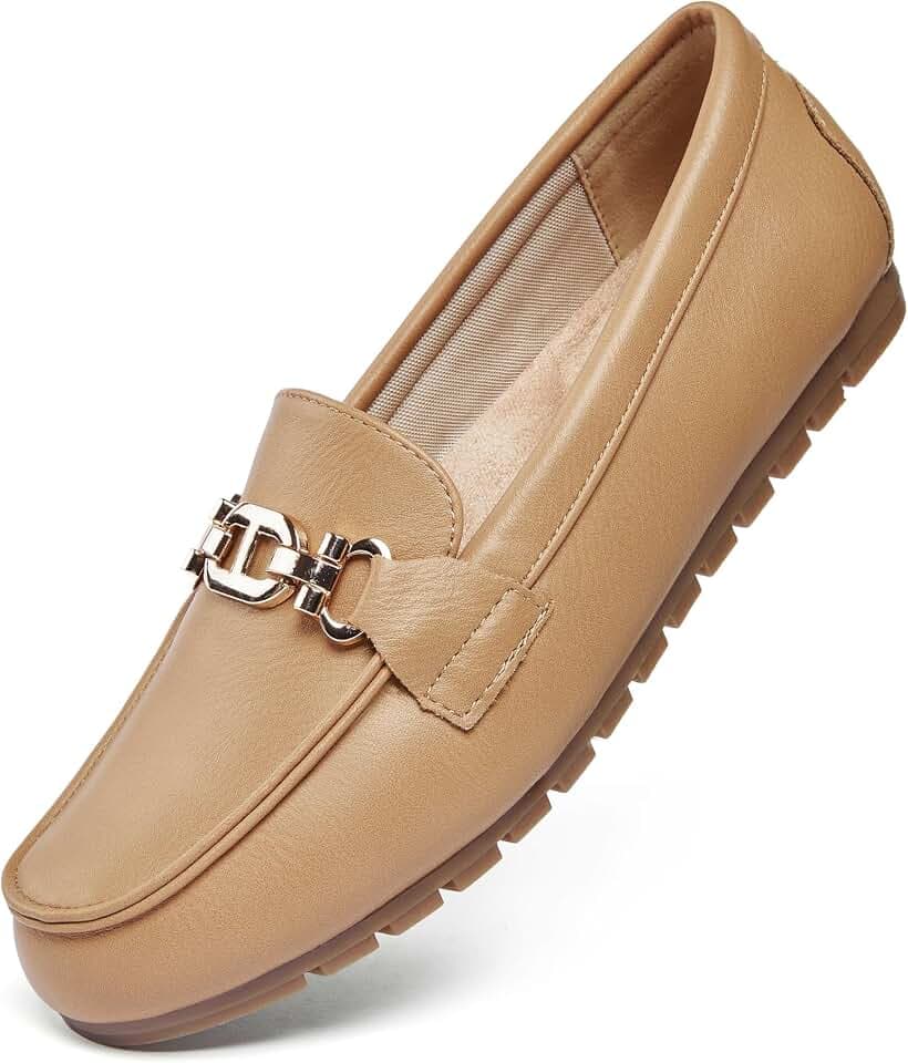 Loafers for Women, Comfortable Penny Slip-On Work Walking Flats
