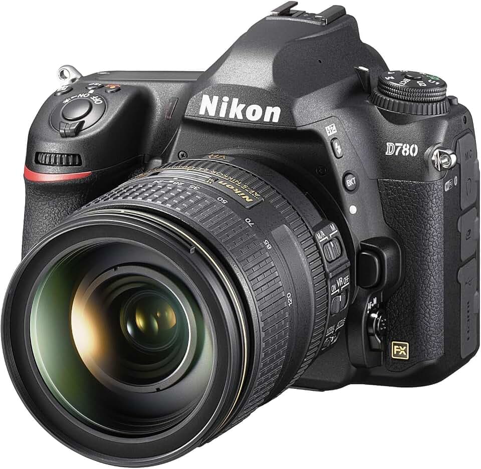Nikon D780 Vollformat Digital SLR Kamera mit Nikon AF-S 24-120mm 1:4G ED VR (24,5 MP, 4K UHD Video incl. Zeitlupenfunktion, 3,2 Zoll neigbarer Monitor mit 2,4 Mill. Bildpunkten, SnapBridge)