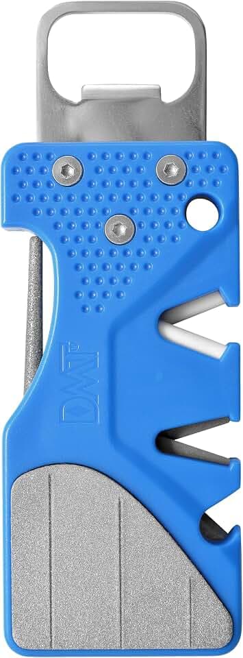 DMT PocketSharp Plus Multitool Messerschärfer | Outdoor Messerschleifer mit Diamant-Schleifstein & -Schleifstab | V-Schärfer für Grob- & Feinschliff im perfekten Winkel | Inkl. Flaschenöffner | 20170
