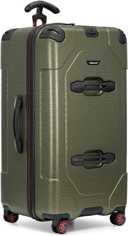 Traveler's Choice Maxporter II Polycarbonate Hardside Trunk with Spinner Wheels, Green, 31-Inch Large Trunk