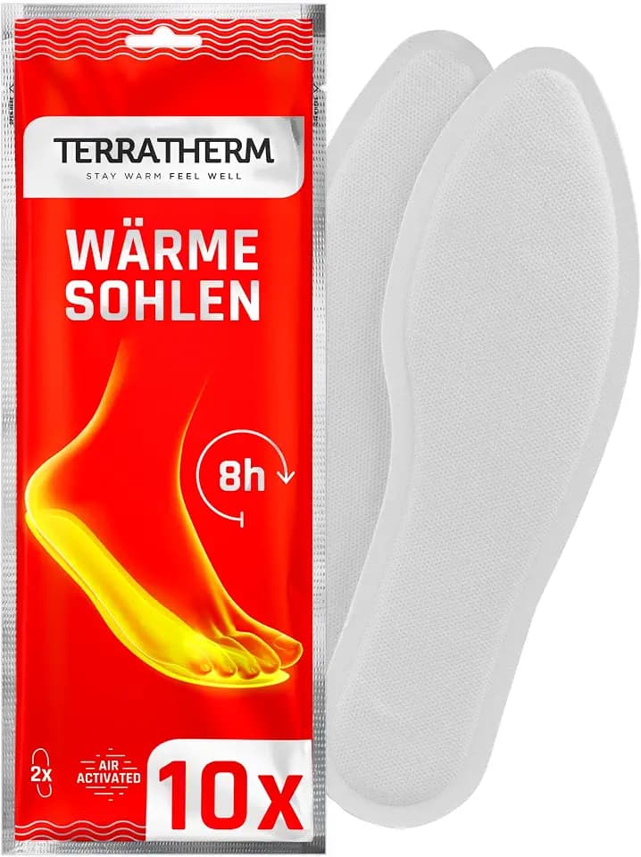 TerraTherm Wärmesohlen – 8h warme Füße, luftaktiviert