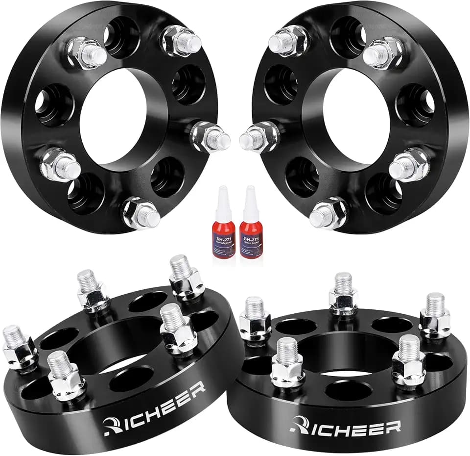 Richeer 5x4.5 to 5x5 Wheel Adapters with 1/2"-20 Studs & 71.5mm Center Bore