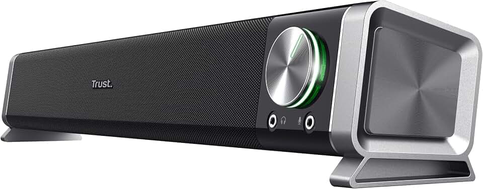 Trust Asto Soundbar 12W (6W RMS), PC Lautsprecher, USB Betrieb, Schwarz